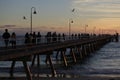 Glenelg jetty at sunset in Adelaide South Australia