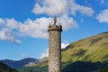 Glenfinnan monument in the Scottish highlands
