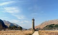 Glenfinnan monument on the shore of Loch Shiel