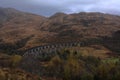 Glenfinnan viaduct in autumn Royalty Free Stock Photo