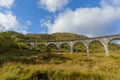 Glenfinnan Viaduct in Highland, Scotland in Autumn season