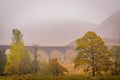 Glenfinnan Viaduct, Loch Sheil Royalty Free Stock Photo