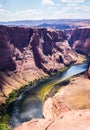 Glenn Canyon and Horseshoe bend. Journey through the natural parks of Arizona Royalty Free Stock Photo