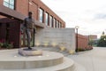 Glenn E. 'Bo' Schembechler statue in front of Schembechler Hall