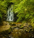 Glenoe Waterfall, Larne, Ballycarry, Northern Ireland Royalty Free Stock Photo