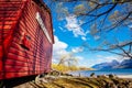 Glenorchy Boatshed Royalty Free Stock Photo