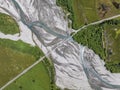 Glenorchy-Paradise Road crossing over Rees River near Glenorchy, Lake Wakatipu and Queenstown, South Island, New Zealand. Royalty Free Stock Photo