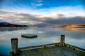 Glenorchy wharf , Lake Wakatipu at dawn