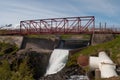 Glera dam in Akureyri Iceland Royalty Free Stock Photo