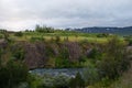 Glera river in akureyri in northern Iceland Royalty Free Stock Photo