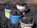 Buckets of coal