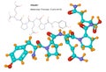 Gliadin molecule, component of gluten