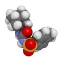 Gliclazide diabetes drug molecule. Sulfonylurea class anti-diabetic agent