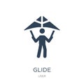 glide icon in trendy design style. glide icon isolated on white background. glide vector icon simple and modern flat symbol for Royalty Free Stock Photo
