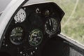 Glider aerometric instrument panel of aircraft Royalty Free Stock Photo