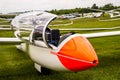 Glider on the Airfield image Royalty Free Stock Photo