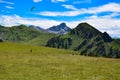Glider at the alps Royalty Free Stock Photo