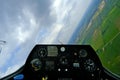 Glider Cockpit Tilt w/Path Royalty Free Stock Photo
