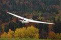 Glider in flight.