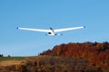 Glider in flight. Royalty Free Stock Photo