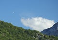 A glider flying over Alps Royalty Free Stock Photo