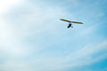 Glider high in the sky. Glider on a blue sky background. Royalty Free Stock Photo