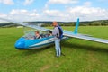 Glider L-13 Blanik with pilots