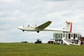 Glider landing Royalty Free Stock Photo