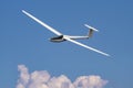 Glider plane flying