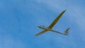 Glider or sailplane in flight,near Loch Leven,Perth and Kinross,Scotland Royalty Free Stock Photo