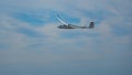 Glider or sailplane in flight,near Loch Leven,Perth and Kinross,Scotland Royalty Free Stock Photo