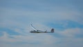 Glider or sailplane in flight,near Loch Leven,Perth and Kinross,Scotland Royalty Free Stock Photo