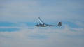 Glider or sailplane in flight,near Loch Leven,Perth and Kinross,Scotland Royalty Free Stock Photo