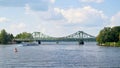 The Glienicke Bridge over the Havel River between Potsdam and Berlin