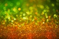 Glimmering Citrus Wonderland: Abstract Defocused Background