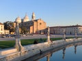 Glimpse of the Abbey of Santa Giustina in Padua