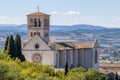 A glimpse of the ancient Basilica of San Francesco, Assisi, Perugia, Italy Royalty Free Stock Photo