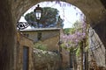 Glimpse of the ancient center of Orvieto, Italy