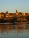 Glimpse of Arno in Florence Royalty Free Stock Photo