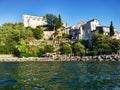 Glimpse of beautiful and picturesque village of Anguillara Sabazia located on the shores of Lake Bracciano with its lush colorful