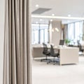 Behind the Curtain of a Modern Corporate Office Royalty Free Stock Photo