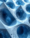 Abstract Blue Nanostructure Technology Background Royalty Free Stock Photo