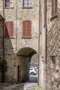 A glimpse of the historic center of Compiano, Parma, Italy