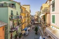 A glimpse of the historic center of Manarola, Cinque Terre, Liguria, Italy