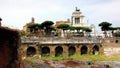 A glimpse of the historic city and the archaeological park Royalty Free Stock Photo