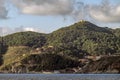 A glimpse of the Island of Gorgona, Livorno, Italy, seen from the sea