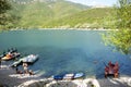 Scanno lake Royalty Free Stock Photo