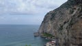 Glimpse of the landscape in the city of Meta di Sorrento Royalty Free Stock Photo