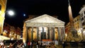 A glimpse of the Pantheon in one of the historic squares of Rome