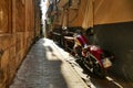 Glimpse of picturesque narrow alleys and aulic squares of mediterranean destination Ortigia Syracuse Italy Royalty Free Stock Photo